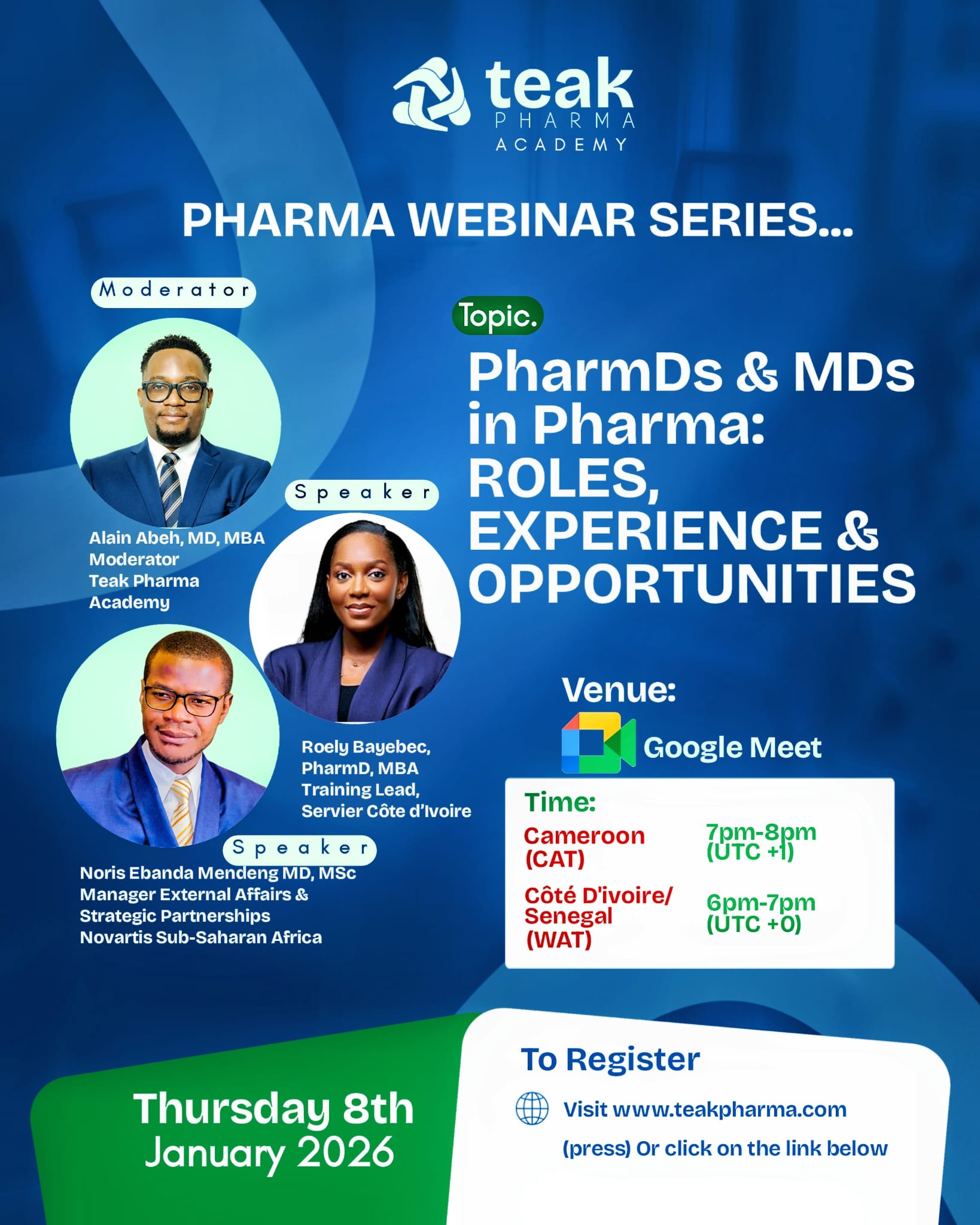 PharmDs and MDs in Pharma Webinar - January 8, 2026